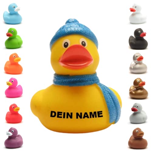 Badeente - personalisierbar (Winter Ente) von Duckshop