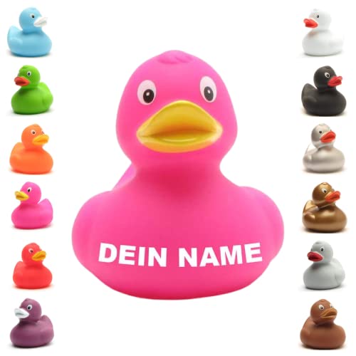 Badeente - personalisierbar (pink) von Duckshop
