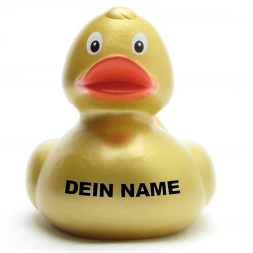 DUCKSHOP Badeenten - personalisierbar (Ente Ursula Gold) von Duckshop