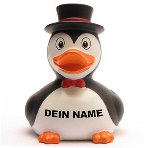DUCKSHOP Badeenten - personalisierbar (Pinguin Ente) von Duckshop