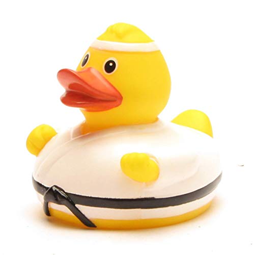 DUCKSHOP I Badeente Karate I Quietscheente I L: 8 cm I inkl. Quietscheentchen-Schlüsselanhänger im Set I Geschenk für Kampfsportler DUCKSHOP I Badeente Karate I Quietscheente I L: 8 cm I inkl. Quietscheentchen-Schlüsselanhänger im Set I Geschenk für Kampfsportler von Duckshop