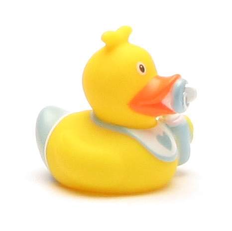 DUCKSHOP I Mini Badeente Baby Junge I Quietscheente I L: 5 cm von Duckshop