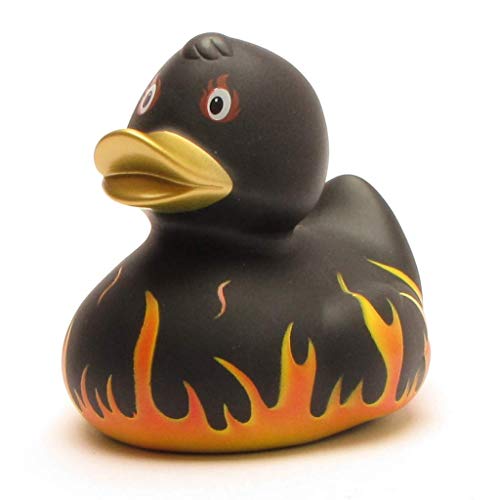 DUCKSHOP I Quietscheentchen Feuer I Badeente I L: 8,5 cm von Duckshop