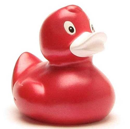 Duckshop Aylin Badeente - rot metallic I Quietscheente I L: 9 cm Duckshop Aylin Badeente - rot metallic I Quietscheente I L: 9 cm von Duckshop