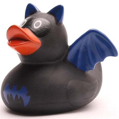 Duckshop Badeente Batman I L 9cm I Quietscheente I Gummiente I Geschenk für Superhelden von Duckshop