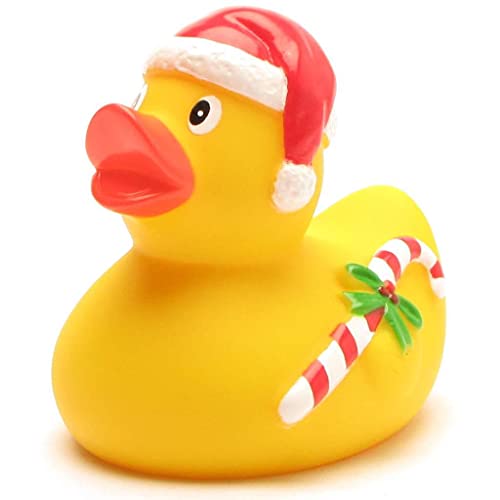Duckshop Badeente Weihnachtsmann mit Zuckerstange I Quietscheente I L: 9 cm I Geschenk Weihnachten I Geschenk Nikolaus I Adventskalender Duckshop Badeente Weihnachtsmann mit Zuckerstange I Quietscheente I L: 9 cm I Geschenk Weihnachten I Geschenk Nikolaus I Adventskalender von Duckshop