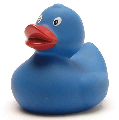 Duckshop Badeente - blau I Quietscheente I L: 6 cm von Duckshop
