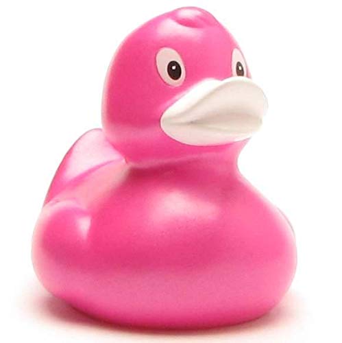 Duckshop Elena Badeente - pink metallic I Quietscheente I L: 9 cm von Duckshop