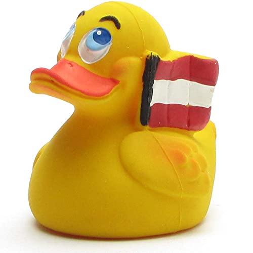 Duckshop I Austria Duck I Österreich Badeente I Quietscheente I L: 6,5 cm von Duckshop