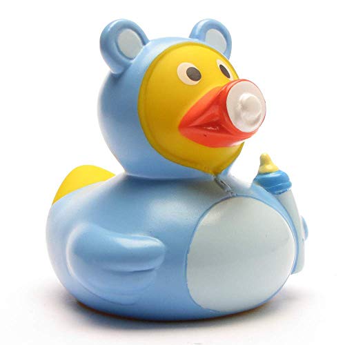 DUCKSHOP I Badeente Baby Junge I Quietscheente I L: 7,5 cm I inkl. Badeenten-Schlüsselanhänger im Set DUCKSHOP I Badeente Baby Junge I Quietscheente I L: 7,5 cm I inkl. Badeenten-Schlüsselanhänger im Set von Duckshop