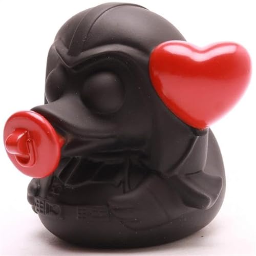 Duckshop I Badeente Black Star Baby I Quietscheente I inkl. Quietscheentchen- Schlüsselanhänger im Set I Geschenk Science-Fiction-Fans I Präsent Sammler von Duckshop