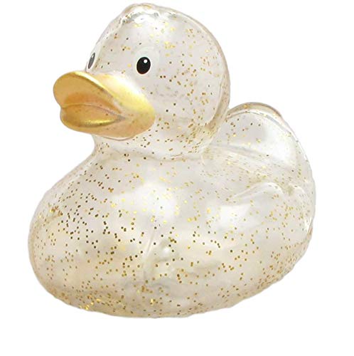 Duckshop I Badeente Glitzer transparent Gold I Quietscheente I L: 9 cm Duckshop I Badeente Glitzer transparent Gold I Quietscheente I L: 9 cm von Duckshop