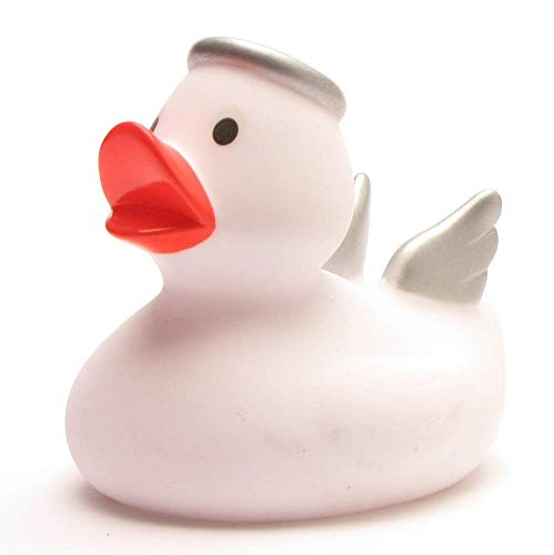 Duckshop I Badeente I Quietscheente I Ente Engel Weiss I L: 8 cm I inkl. Badeenten-Schlüsselanhänger im Set I Geschenk Weihnachten I Geschenk Gläubige Duckshop I Badeente I Quietscheente I Ente Engel Weiss I L: 8 cm I inkl. Badeenten-Schlüsselanhänger im Set I Geschenk Weihnachten I Geschenk Gläubige von Duckshop