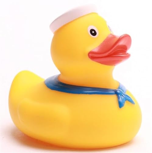 Duckshop I Badeente Matrose | Quietscheente | Quietscheentchen L: 9 cm I Geschenk Seefahrer I Präsent Sammler I Souvenir von Duckshop