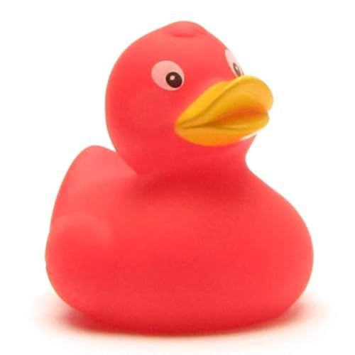 Duckshop I Badeente Ramona rot I Quietscheente I L: 8 cm von Duckshop