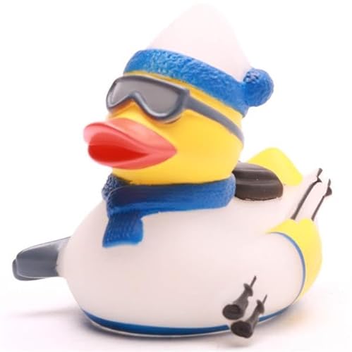 Duckshop I Badeente Schifahrer Weiss/blau I Quietscheentchen I Quietscheente I L: 8,5 cm I Geschenk für Wintersportler Duckshop I Badeente Schifahrer Weiss/blau I Quietscheentchen I Quietscheente I L: 8,5 cm I Geschenk für Wintersportler von Duckshop