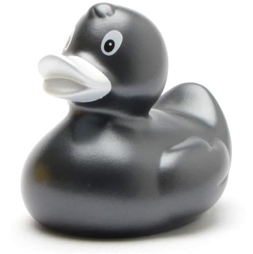 Duckshop I Badeente anthrazit I Quietscheente I L: 9 cm von Duckshop