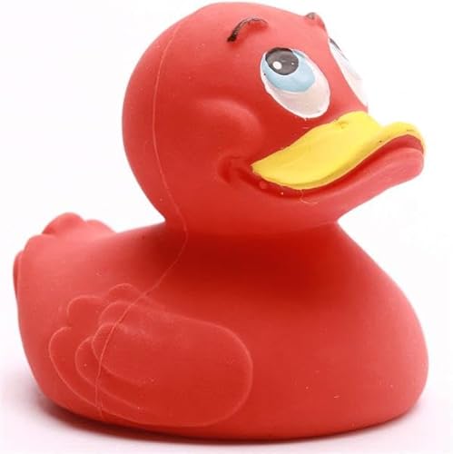 Duckshop I Badeenten I Quietscheente I Quietscheentchen I Geschenk für Freunde I Präsent Sammler (Duckshop I Badeente -rot-) von Duckshop