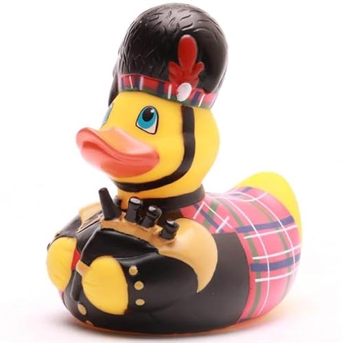 Duckshop I Badeenten United Kingdom I Schottland I England I Union Jack I Quietscheente I Quietscheentchen UK (Badeente Scottish Piper) von Duckshop