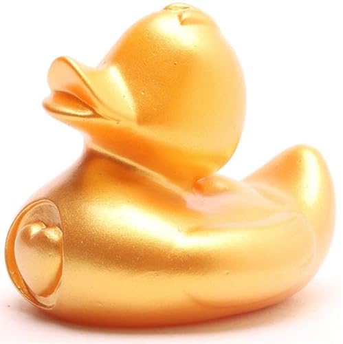 Duckshop I Mein Herz Badeente -Gold - inkl. Quietscheentchen-Schlüsselanhänger im Set I L9cm I Quietscheente I Geschenk für Glück I Geschenk für Liebe Duckshop I Mein Herz Badeente -Gold - inkl. Quietscheentchen-Schlüsselanhänger im Set I L9cm I Quietscheente I Geschenk für Glück I Geschenk für Liebe von Duckshop