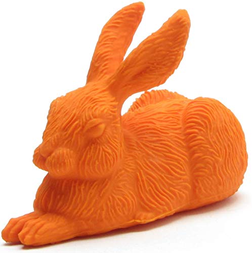 Duckshop I Quietsche-Hase orange I L: 13 cm von Duckshop