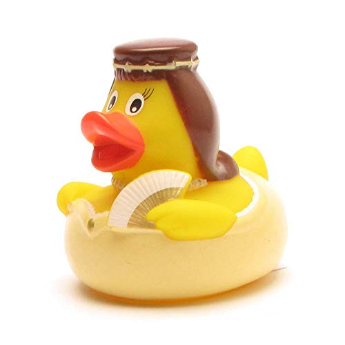Duckshop I Quietscheente Sissi I Badeente I L: 8,5 cm I inkl. Badeenten-Schlüsselanhänger im Set von Duckshop
