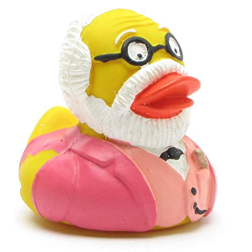 Duckshop I Sigmund Freud Badeente Pink I Quietscheentchen - L: 7,5 cm Duckshop I Sigmund Freud Badeente Pink I Quietscheentchen - L: 7,5 cm von Duckshop