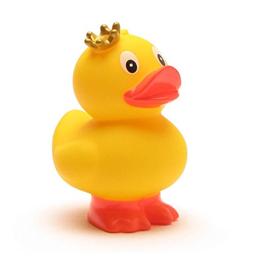 Duckshop I Steh-Badeente Prinzessin I Quietscheente I L: 8 cm I inkl. Badeenten-Schlüsselanhänger im Set von Duckshop