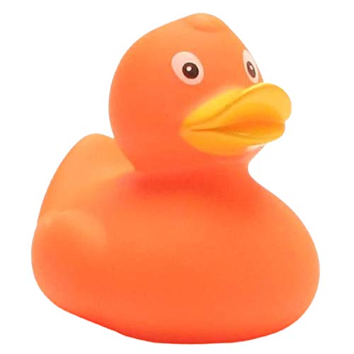 Duckshop Olga orange Badeente I Quietscheente I L: 8 cm von Duckshop