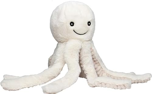 Duckshop RecycelOctopus - Creme - Kuscheltier I Stofftier I Plüschtier I Geschenk für Kinder von Duckshop