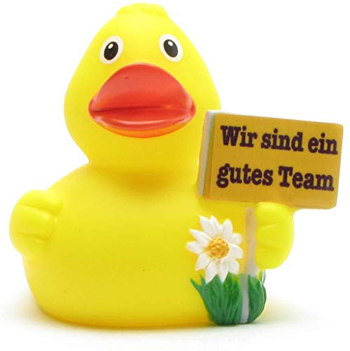 Duckshop Wir sind EIN gutes Team Badeente I Quietscheente I L: 8 cm Duckshop Wir sind EIN gutes Team Badeente I Quietscheente I L: 8 cm von Duckshop