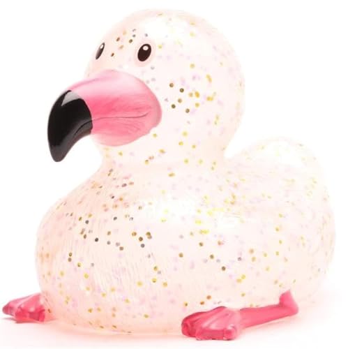 Glitzer Badeente Flamingo - inkl. Gummienten-Schlüsselanhänger im Set, Quietscheente, Tier, pink, tierischer Freund Glitzer Badeente Flamingo - inkl. Gummienten-Schlüsselanhänger im Set, Quietscheente, Tier, pink, tierischer Freund von Duckshop