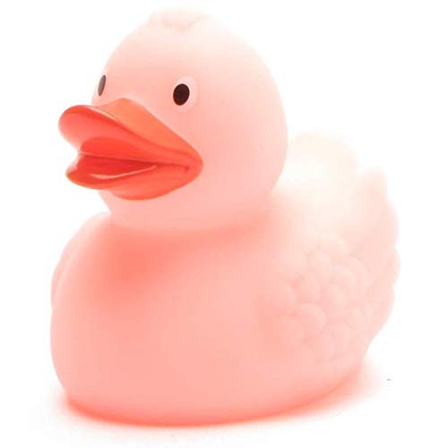 Glow in The Dark Badeente pink I Quietscheentchen I L: 7,5 cm von Duckshop