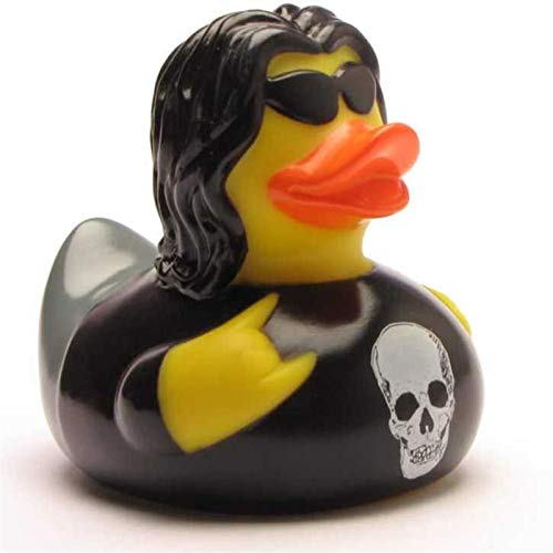 Heavy Metal Badeente I Quietscheentchen I L: 8,5 cm I inkl. Badeenten-Schlüsselanhänger im Set Heavy Metal Badeente I Quietscheentchen I L: 8,5 cm I inkl. Badeenten-Schlüsselanhänger im Set von Duckshop