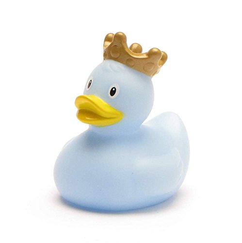 Mini-Quietscheente König blau I Badeente I L: 4,5 cm von Duckshop