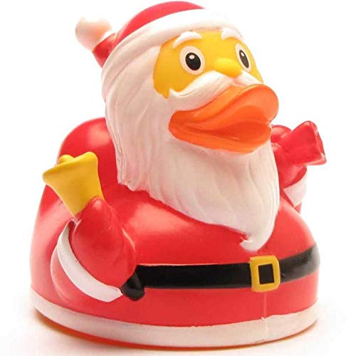 Weihnachtsmann Badeente I Quietscheente I L: 9 cm I inkl. Badeenten-Schlüsselanhänger im Set Weihnachtsmann Badeente I Quietscheente I L: 9 cm I inkl. Badeenten-Schlüsselanhänger im Set von Duckshop