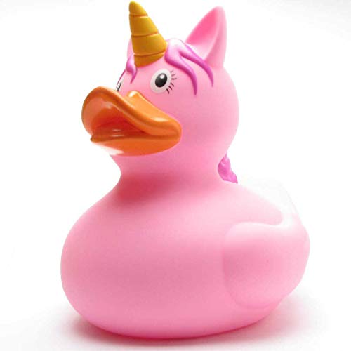 XXL Badeente Einhorn Unicorn pink I Quietscheente I L: 25 cm von Duckshop