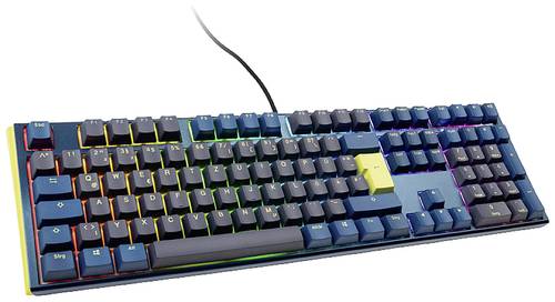 Ducky One 3 Daybreak Kabelgebunden Gaming-Tastatur, Tastatur Deutsch, QWERTZ Blau-Grau Beleuchtet von Ducky