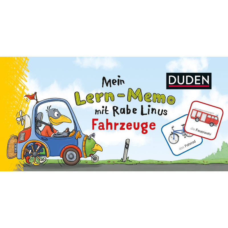 Mein Lern-Memo mit Rabe Linus - Fahrzeuge (Kinderspiel) von Duden / Bibliographisches Institut