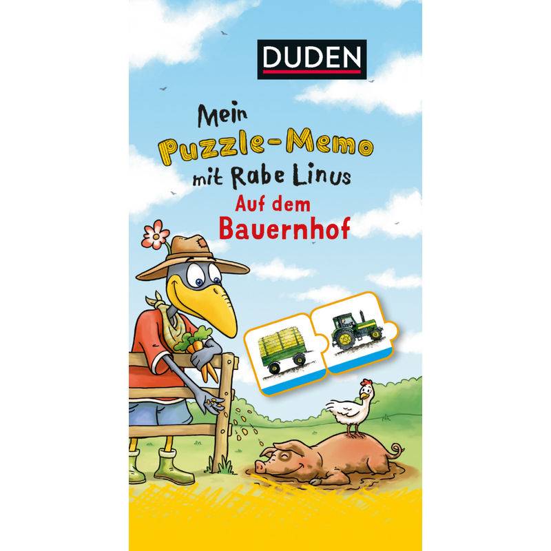 Mein Puzzlememo mit Rabe Linus - Auf dem Bauernhof (Kinderspiel) von Duden