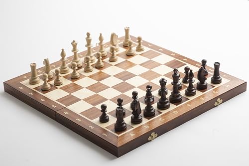 Handgefertigtes Schachset aus Holz – Schachbrett aus Mahagoni und Ahorn 43 x 43 cm | Klassische Staunton-Figuren Handgefertigtes Schachset aus Holz – Schachbrett aus Mahagoni und Ahorn 43 x 43 cm | Klassische Staunton-Figuren von Dudrak