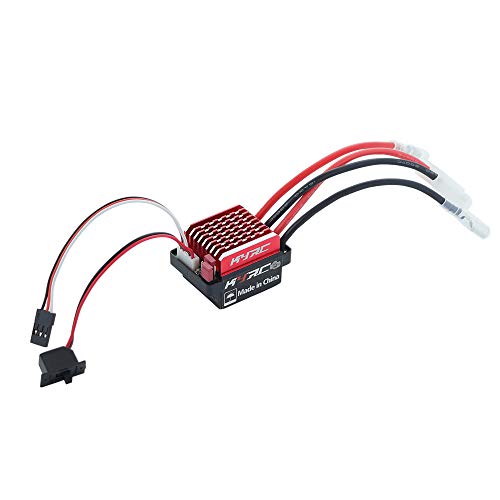 Duendhd 1060 60 A ESC-Controller, gebürstet, wasserdicht, Bremse und Hinterbremse, für 1/10 RC Raupe Axiale Scx10 Trx4 von Duendhd