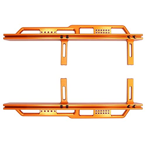 Duendhd 2 Stück Metall-Seiten-Pedal für Axial SCX6 JLU Wrangler 1/6 RC Crawler Auto Upgrade Teile Zubehör, 4 von Dasing
