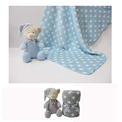 Duffi Baby - Bedruckte und Plüschdecke, 90 x 75 cm, Silber (Master Baby Home, S.L. 4075-11) Duffi Baby - Bedruckte und Plüschdecke, 90 x 75 cm, Silber (Master Baby Home, S.L. 4075-11) von Duffi Baby