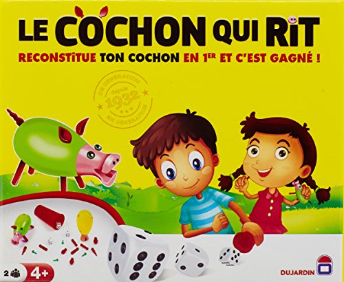 Dujardin Grands Classiques Cochon Qui Rit Gesellschaftsspiel "Das lachende Schwein", für 2 Spieler von Dujardin