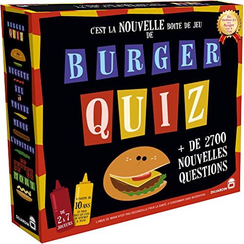 Dujardin - Burger Quiz – Gesellschaftsspiele, 01095, Mehrfarbig von Dujardin