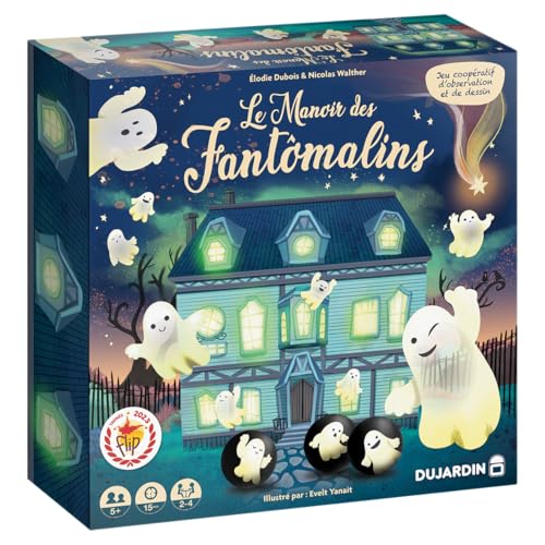 Dujardin - Le Manoir des Gantômalins | kooperatives Gesellschaftsspiel zum Beobachten und Zeichnen | Familienspiel | Entwickelt Teamgeist und Konzentration | immersives Spiel mit einzigartigem Design von Dujardin