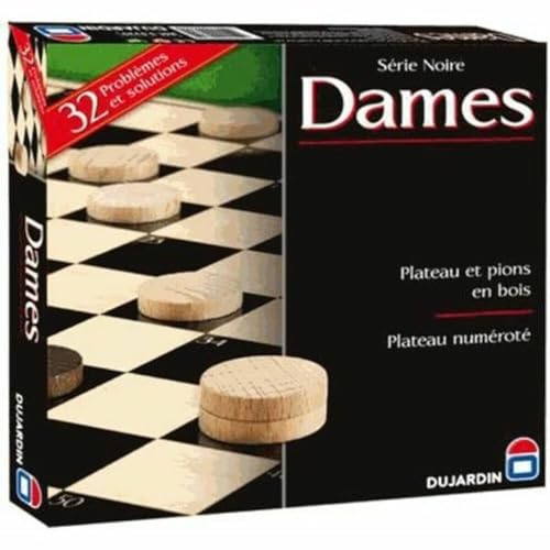 Dujardin Série Noire 55330 Gesellschaftsspiel-Klassiker Dame von Dujardin