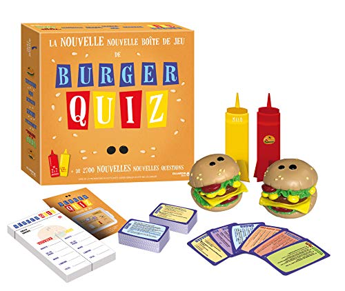 Dujardin Burger Quiz – Gesellschaftsspiel – TV-Spiel – Fragen beantworten und die meisten Miam gewinnen – Spielbar mit Familie und Freunden – 2-7 Spieler – ab 12 Jahren von Dujardin