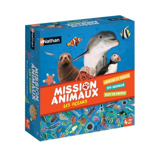 Nathan Nathan – Mission Tiere – Die Ozeane – Beobachtungsspiel für Kinder – Entdecken Sie die Tiere der Ozeane – Spielbar mit der Familie – ab 4 Jahren Nathan Nathan – Mission Tiere – Die Ozeane – Beobachtungsspiel für Kinder – Entdecken Sie die Tiere der Ozeane – Spielbar mit der Familie – ab 4 Jahren von Dujardin